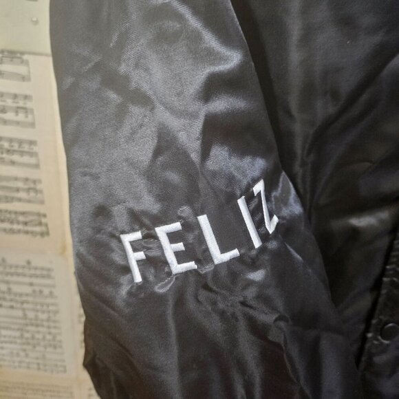 LA Dodgers Black Varsity Jacket L - Picture 4 of 11